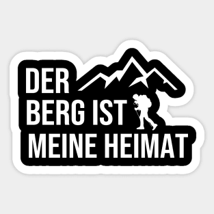 Hiking in the Harz Mountains the right shirt as a gift Sticker